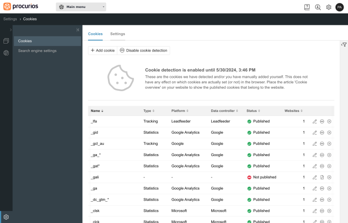 Cookie-overview EN